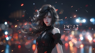 4K纯欲系长发美女