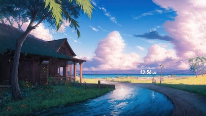 4K治愈系海边风景