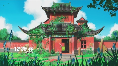 治愈护眼房屋景色