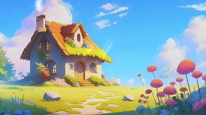 清新护眼阳关小屋