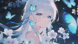 二次元氛围感美少女