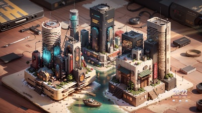 4K赛博朋克城市