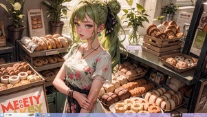 卖蛋糕的少女