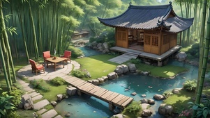 竹林小坐