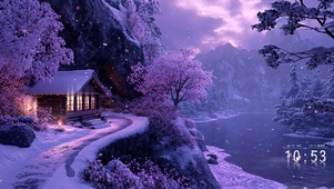 樱雪夜小屋