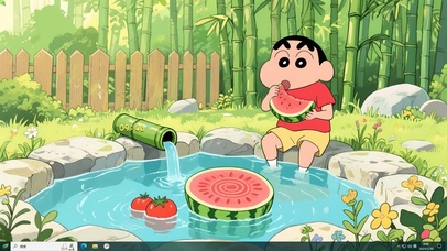 小新的惬意夏日生活主题