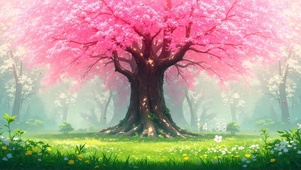 浪漫樱花树