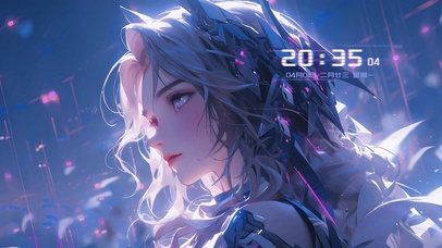 4k 女孩 侧脸 眼睛 长发