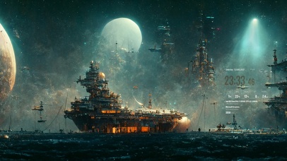 4K科幻宇宙太空船