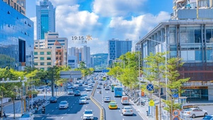4K 唯美治愈城市街道