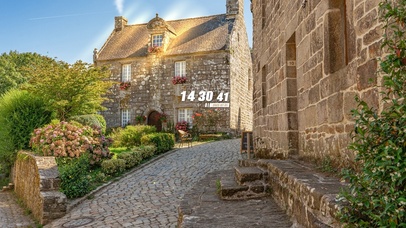 唯美乡村庭院花卉小路