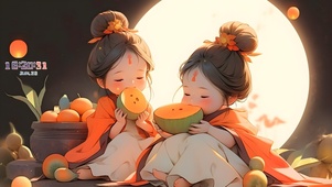 古风月亮女孩