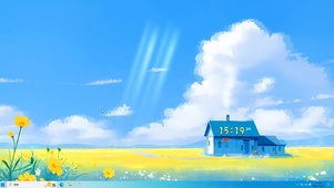 清新雏菊田野