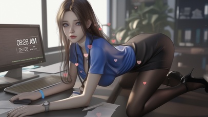 微笑如同夏日的阳光，灿烂而热情