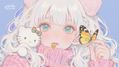 花漾壁纸|Kitty少女