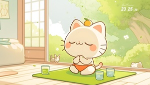 小猫坐禅