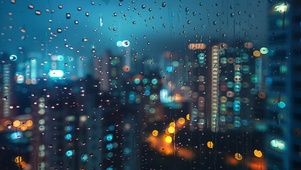 城市下雨天