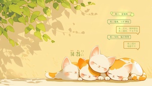 可爱小橘猫