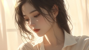 4K夏日休闲慵懒美女 午后12