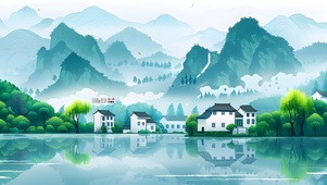 江南画风山水