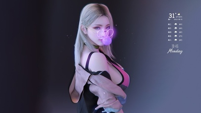 4K唯美性感清纯美女