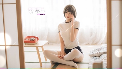 清纯性感短发美女