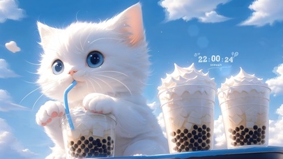 爱喝珍珠奶茶猫