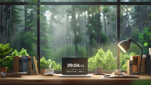 雨中温馨办公