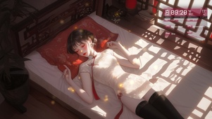 她的气质如同山间的清风