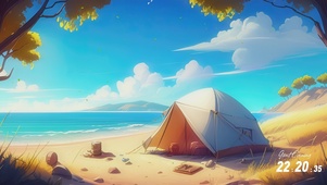 海边露营