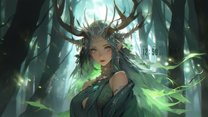 复古文艺森林女神