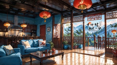 4k中式客厅