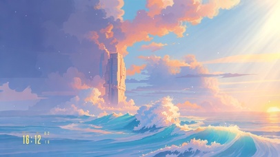 4K 云朵像是天空的守护者