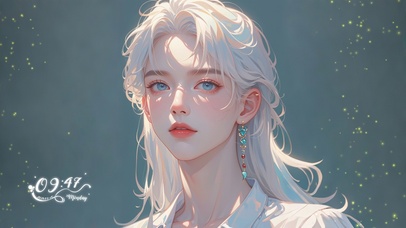 4K银发优雅男神