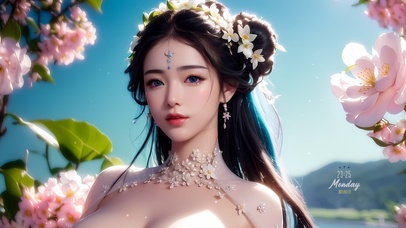 4K唯美性感古风美女