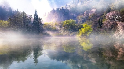 湖边雾气(风景动态壁纸) - 动态壁纸下载 - 元气壁纸