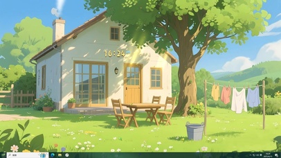 温馨午后阳光小院