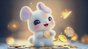 超萌可灵AI小兔的金币