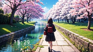 唯美樱花小道