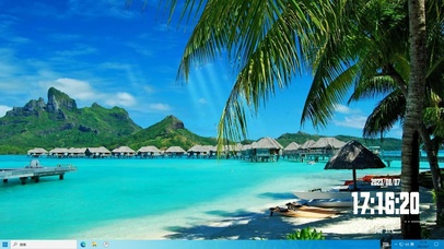 清新海滩—【主题桌面】