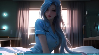 纯欲系长发制服护士