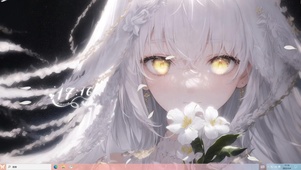 4k白发美少女