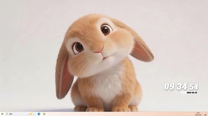 萌宠兔子桌面主题