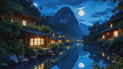 古村流水诗意栖居