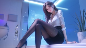 眼睛宛如深邃的湖泊