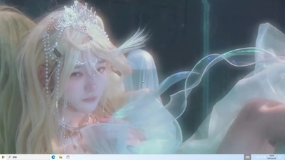 cos白发美人鱼 超美 美少女