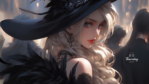金发美女