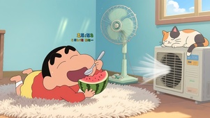 夏日清凉吃瓜小新