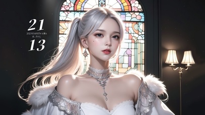 纯欲系白发少女