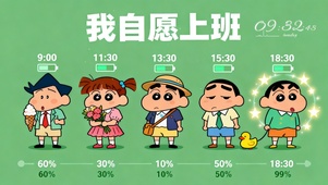 自愿上班蜡笔小新